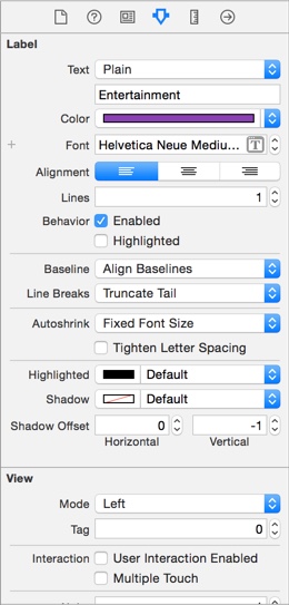 Category Label Attributes